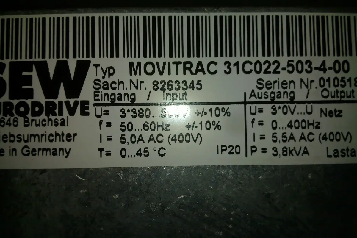 SEW- 31C022-503-4-00