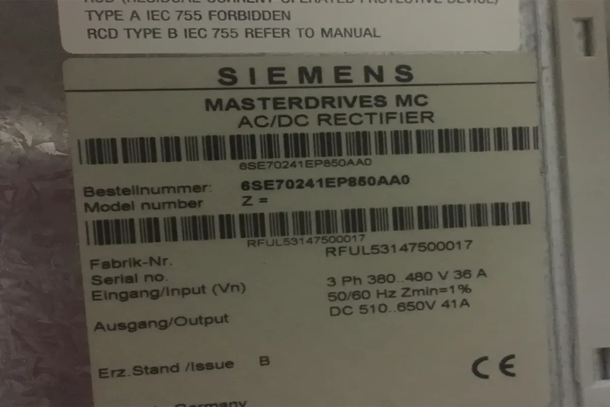 SIEMENS- 6SE7024-1EP85-AA0-Z