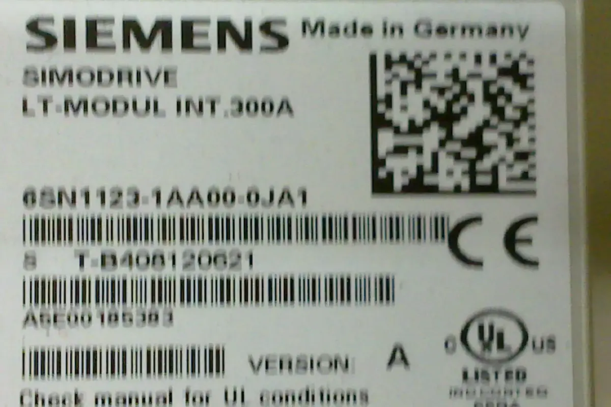 SIEMENS- 6SN1123-1AAOO-OJA1