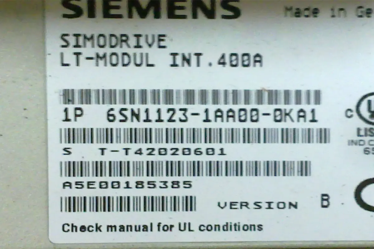 SIEMENS- 6SN1123-1AAOO-OKA1
