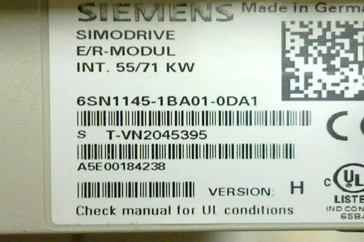 SIEMENS- 6SN1145-1BA01-0DA1