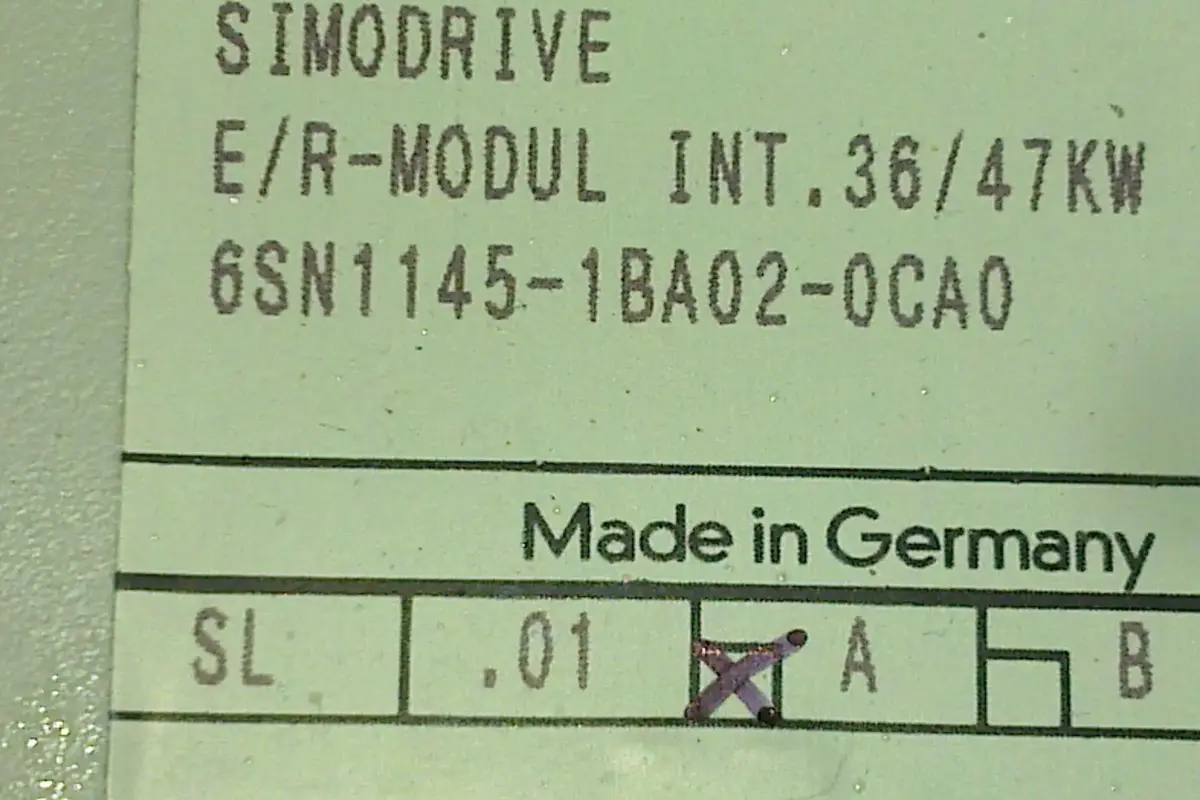 SIEMENS- 6SN1145-1BAO2-OCAO