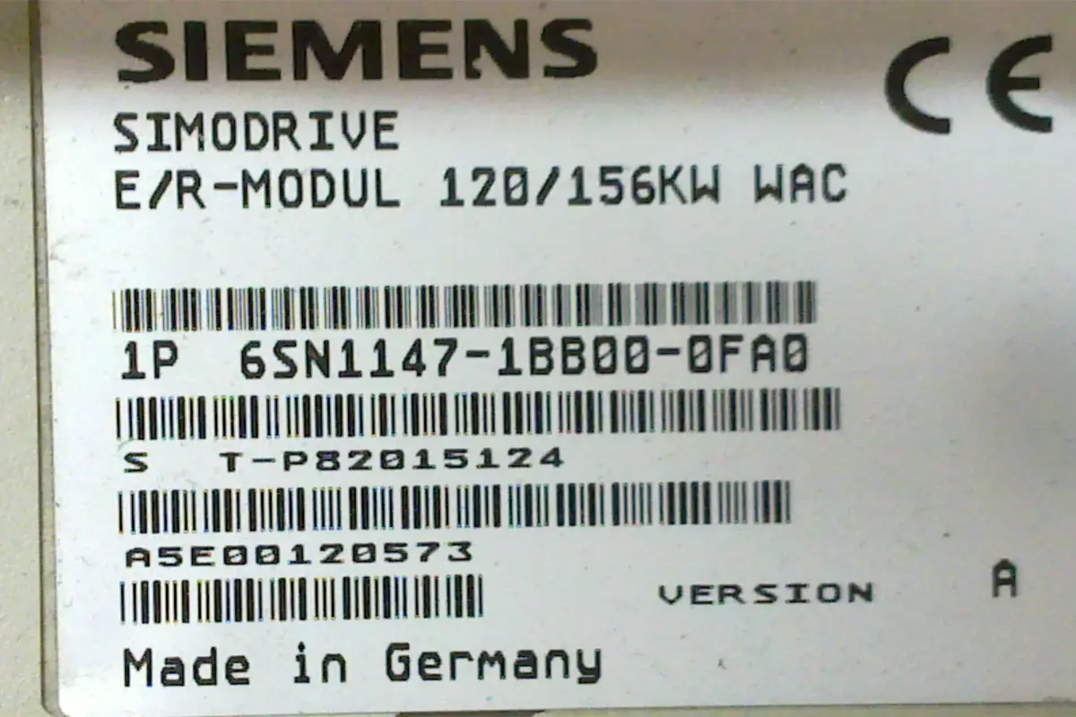 SIEMENS- 6SN1145-1BA02-0CA2