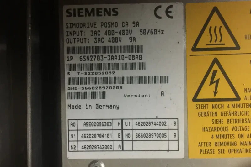 SIEMENS- 6SN2703-3AA10-0BA0