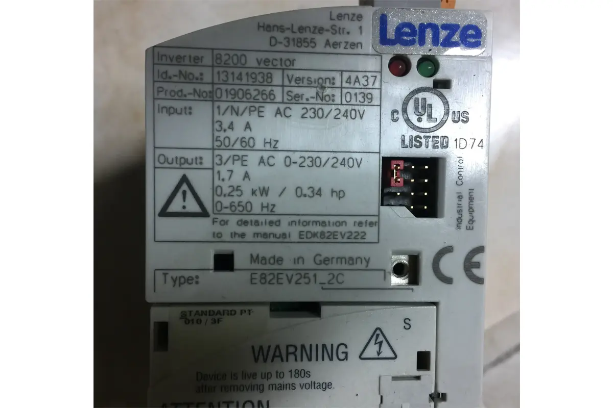 LENZE- 8200 VECTOR 0.25 KW