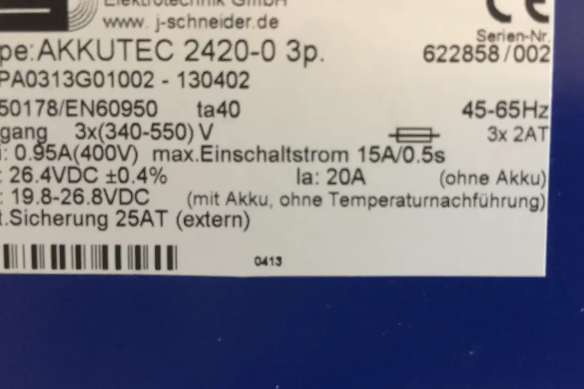 J.SCHNEIDER- ACCUTEC 2420-0 3P