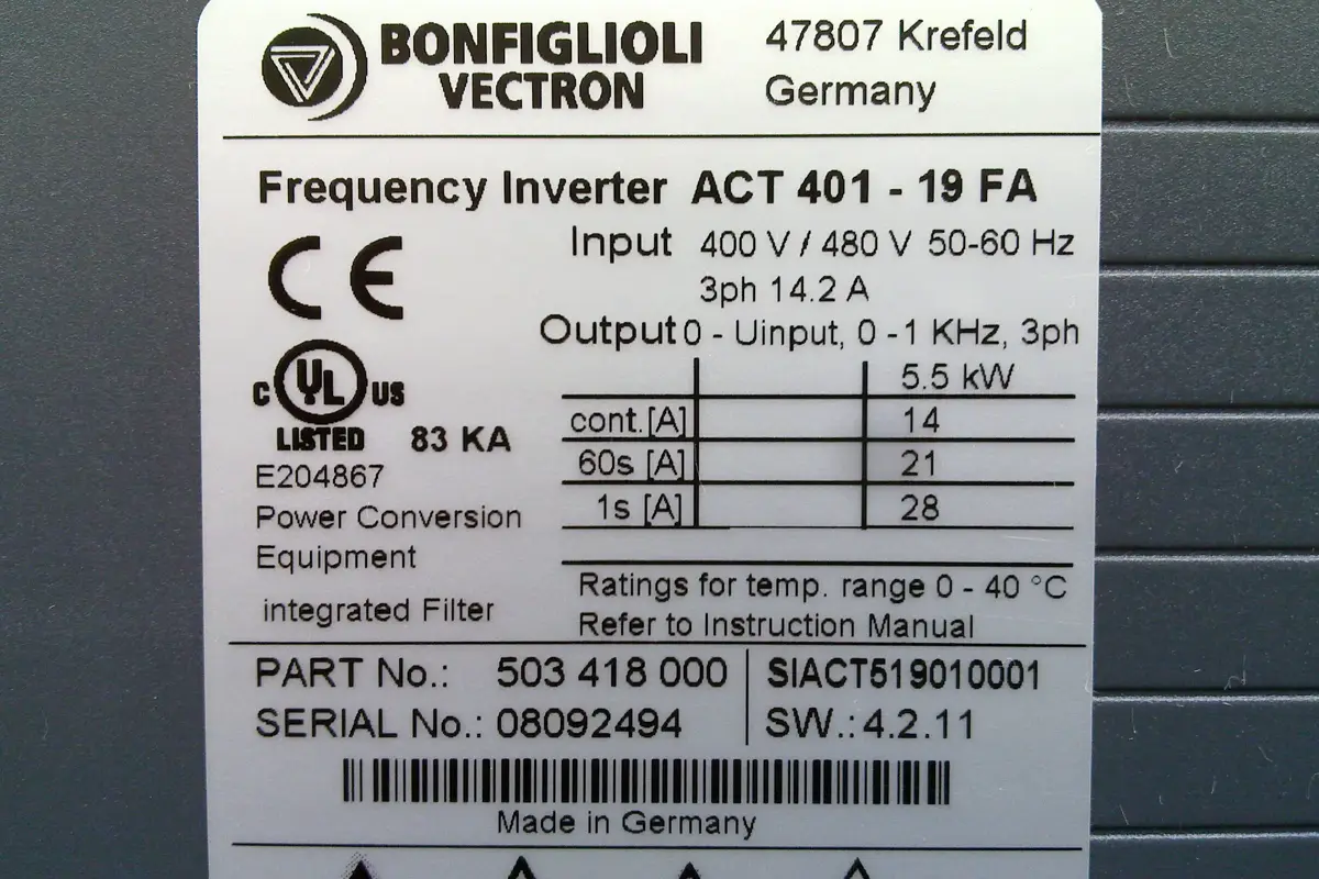 VECTRON- ACT 401-19FA