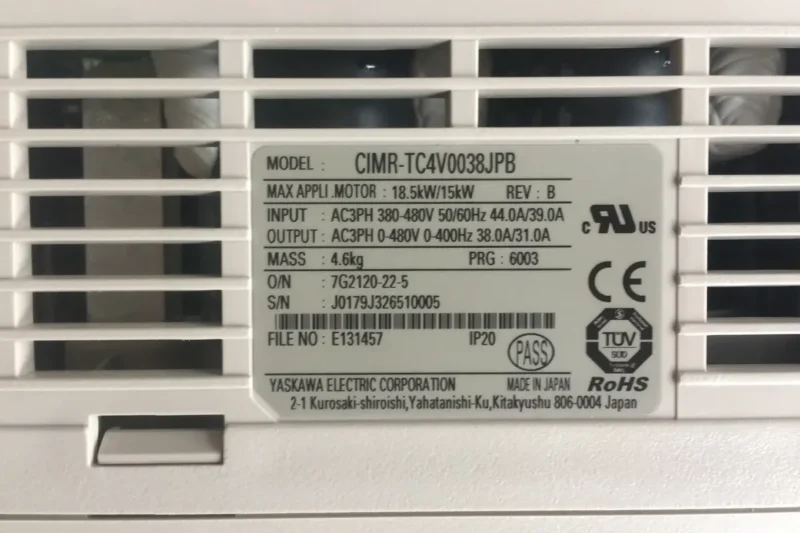 YASKAWA- CIMR TC4V0038JPB