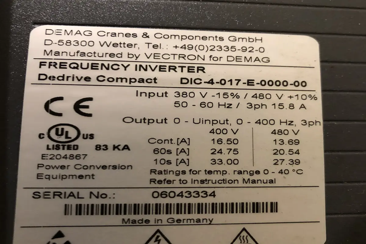 DEMAG- DIC4-017-E