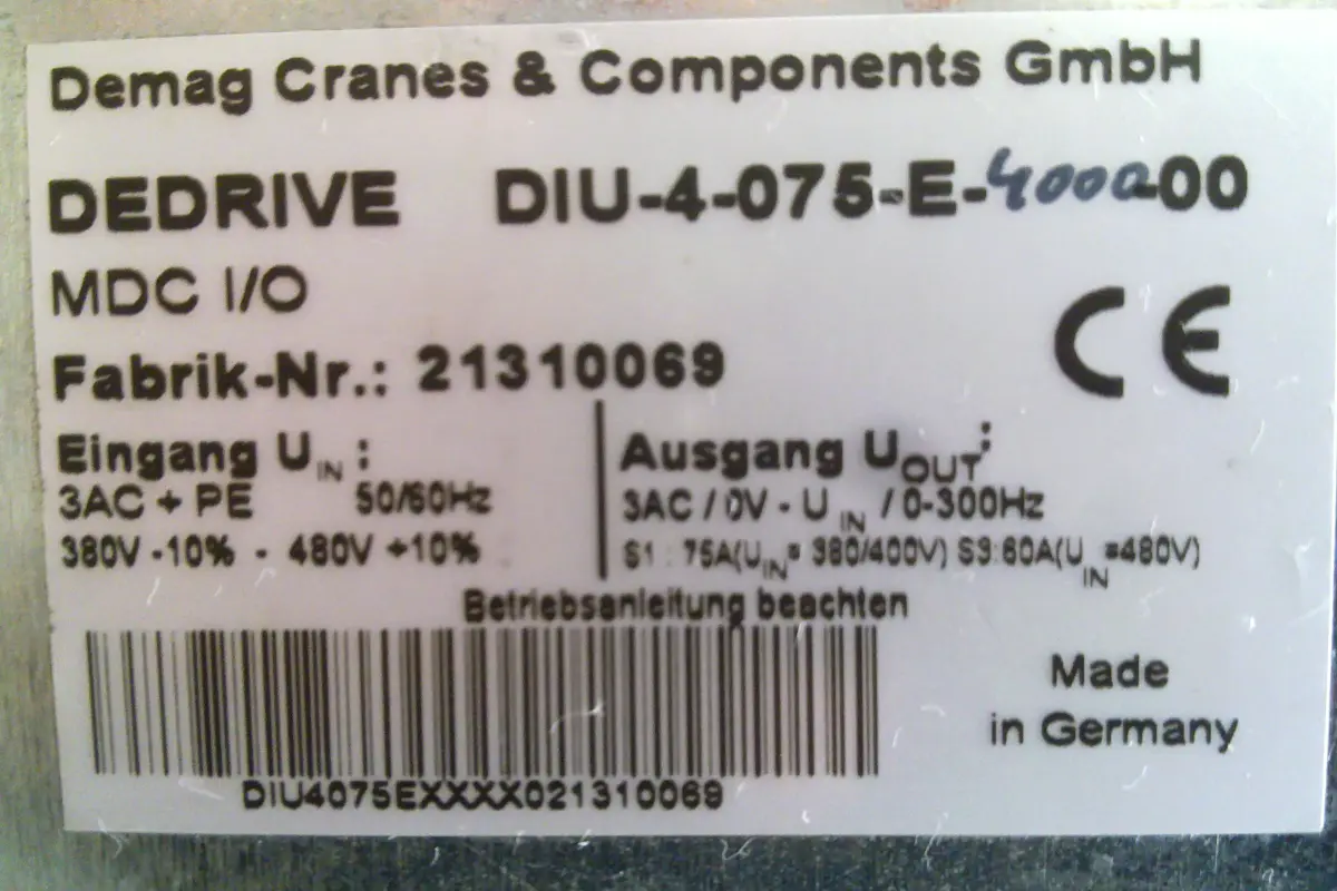 DEMAG- DIU-4-075-E-4000-00