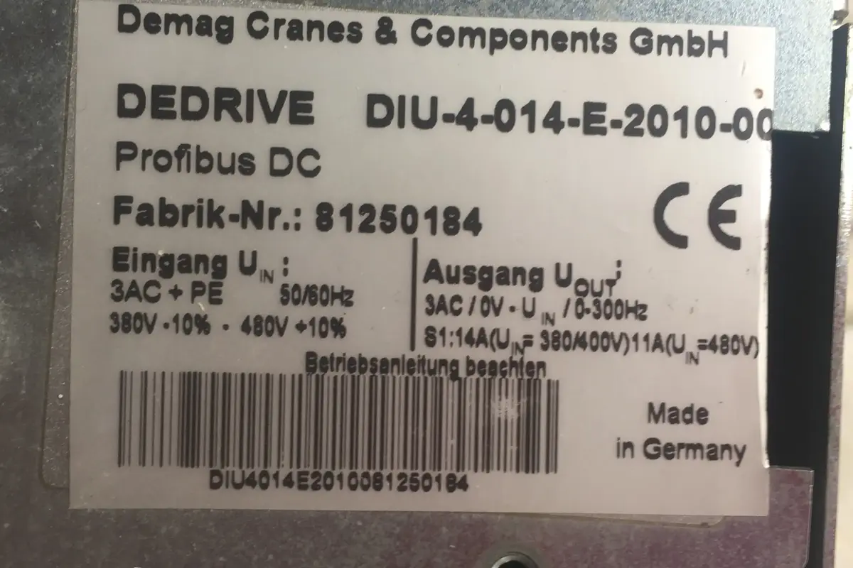 DEMAG- DIU 4014E201000