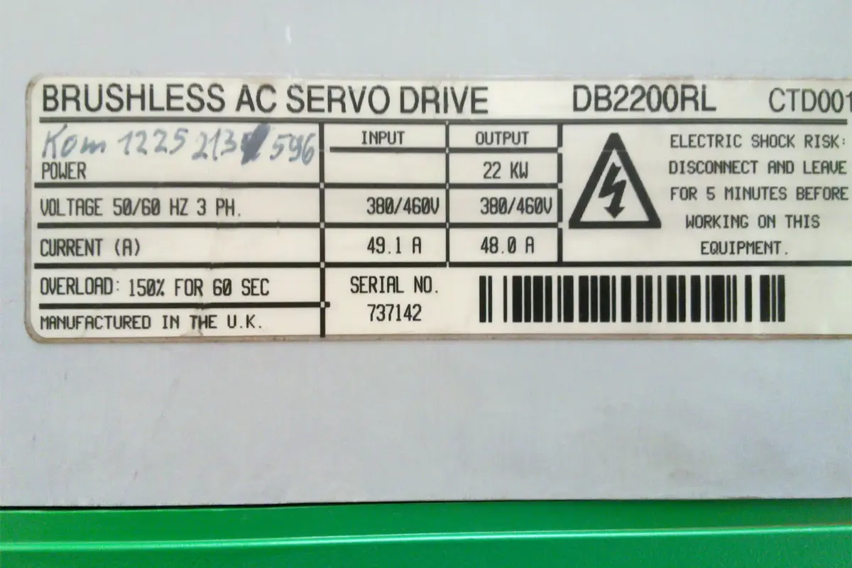 CONTROL TECHNIQUES- DIGITAX DB2200RL