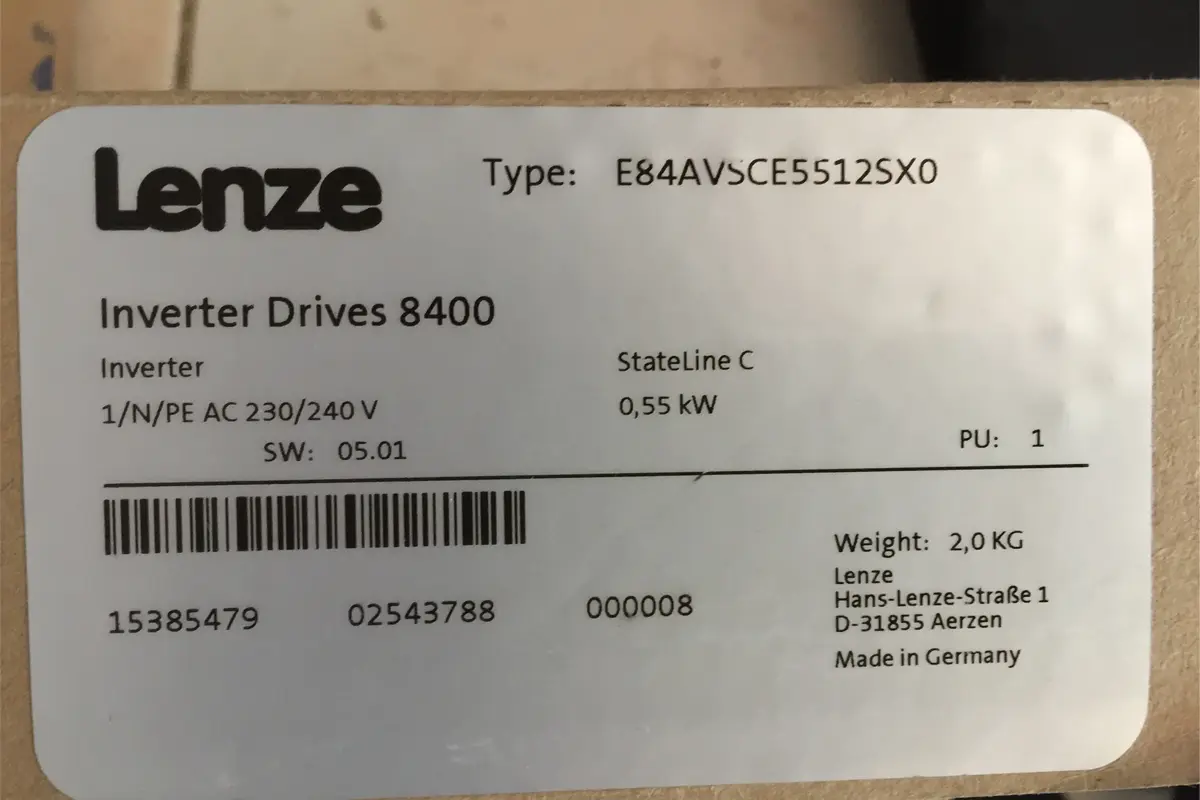 LENZE- E84AVSCE5512SX0