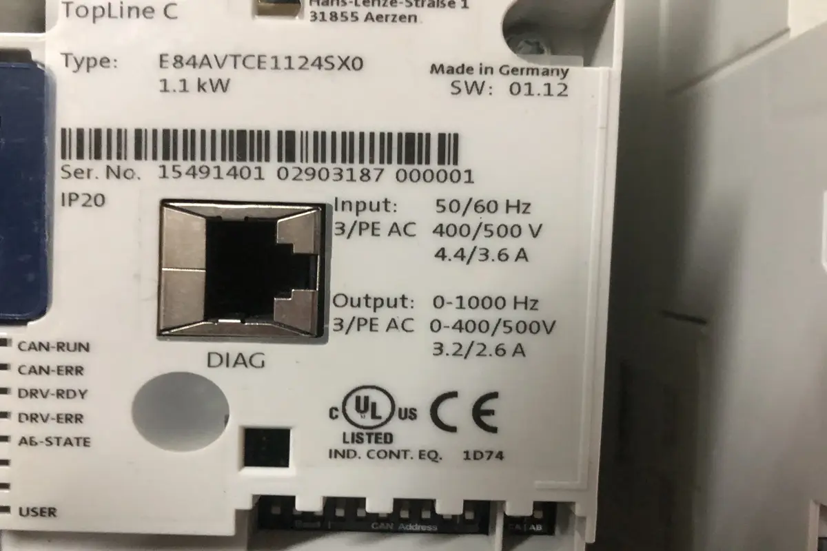 LENZE- E84 AVTCE 1124 SX0