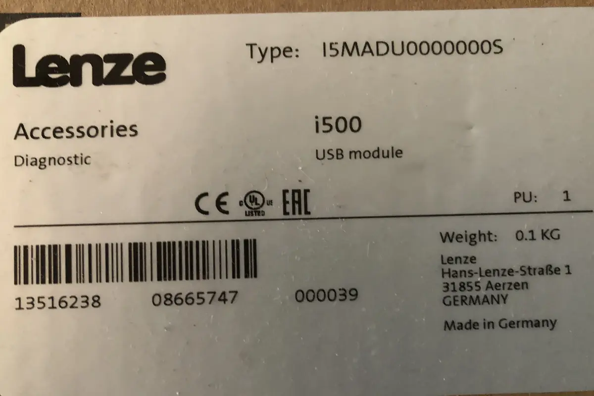 LENZE- I500 USB MODULE