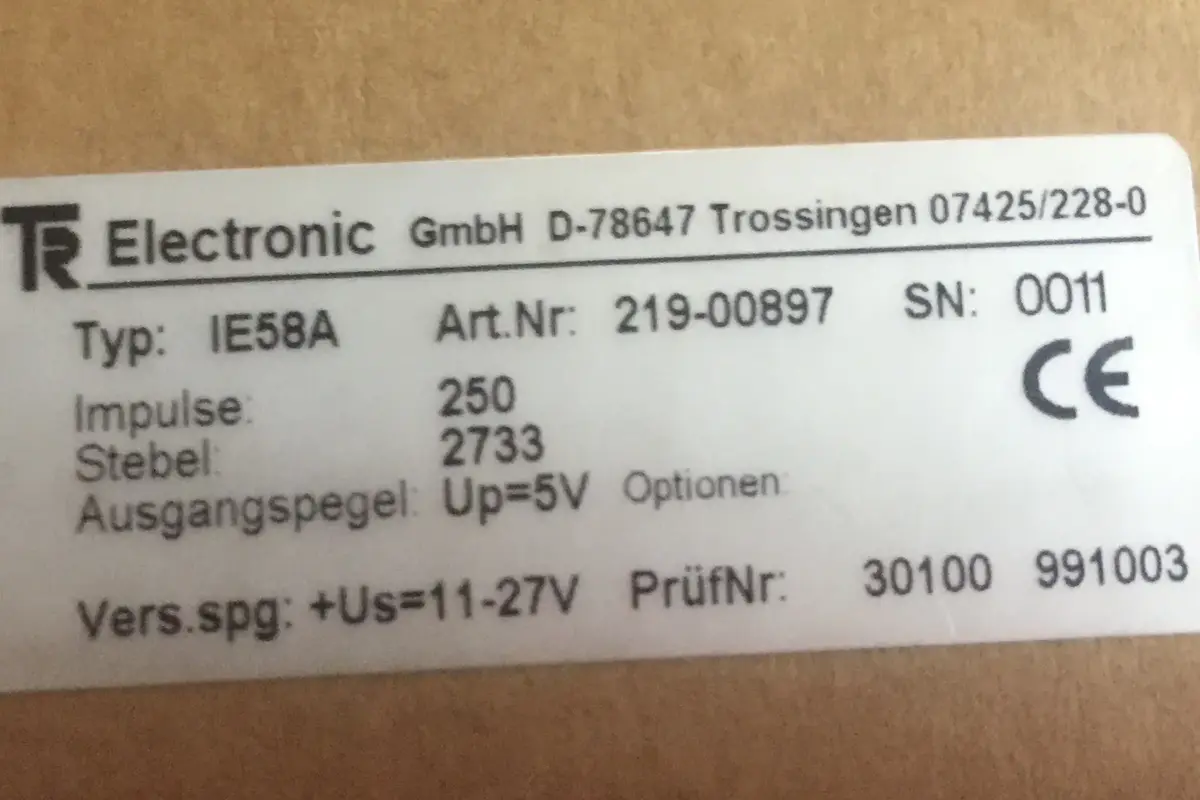 TR ELECTRONIC- IE58A 219-00897