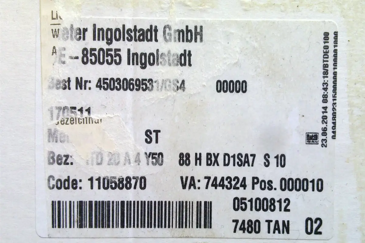 BAUMER- ITD 20A 4 Y50 88H