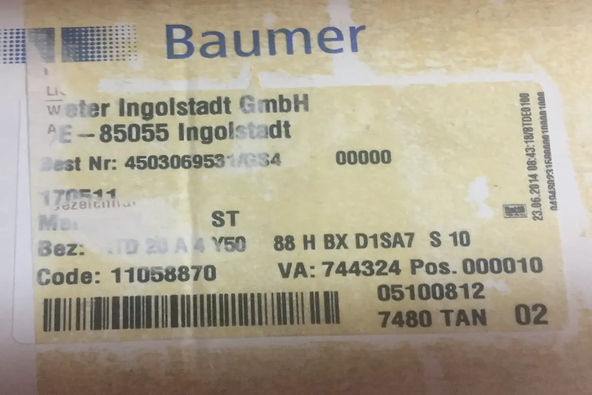 BAUMER- ITD20A4Y50