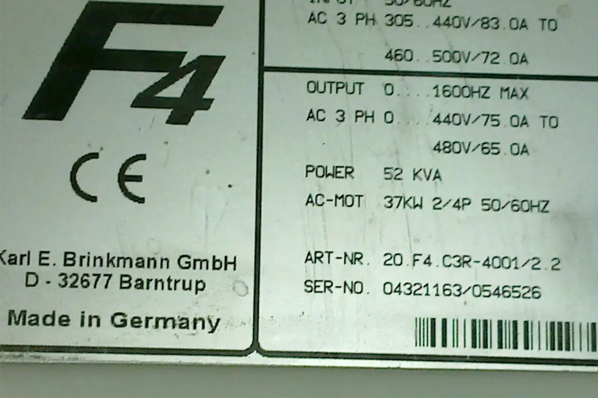 KEB- KEB 20F4C3R-4001