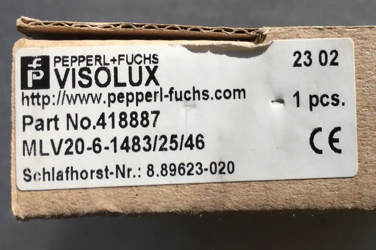 VISOLUX- PEPPERL+FUCHS VISOLUX MLV20-6-1483/25/46 - Görsel 2