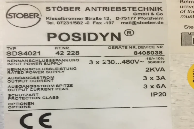 STÖBER- STÖBER SDS 4021