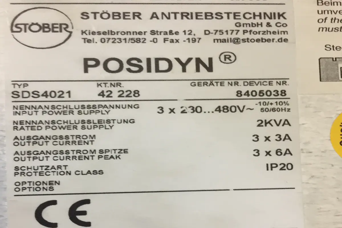 STÖBER- STÖBER SDS 4021