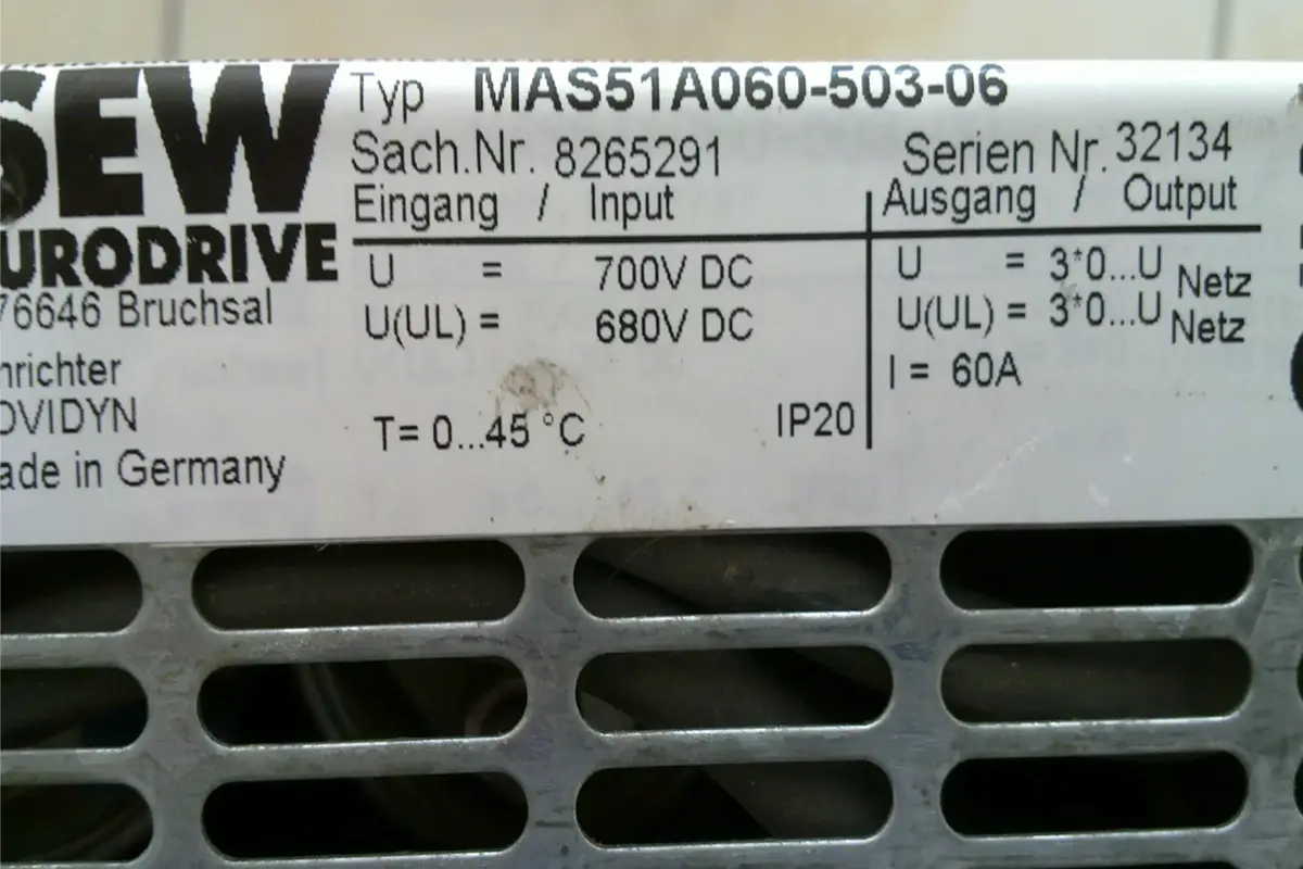 SEW- MAS51A060-503-06