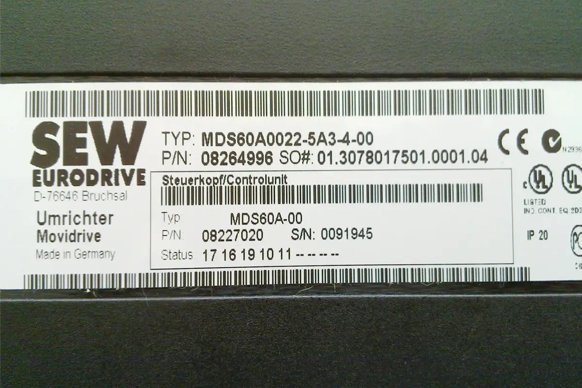 SEW- MDS60A0022-5A3-4-00