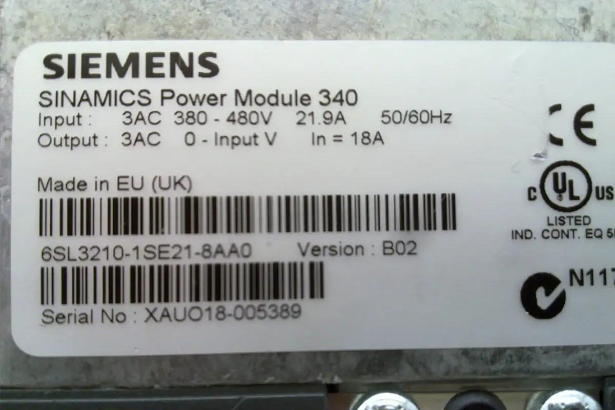 SIEMENS- 6SL3210-15E21-8AA0