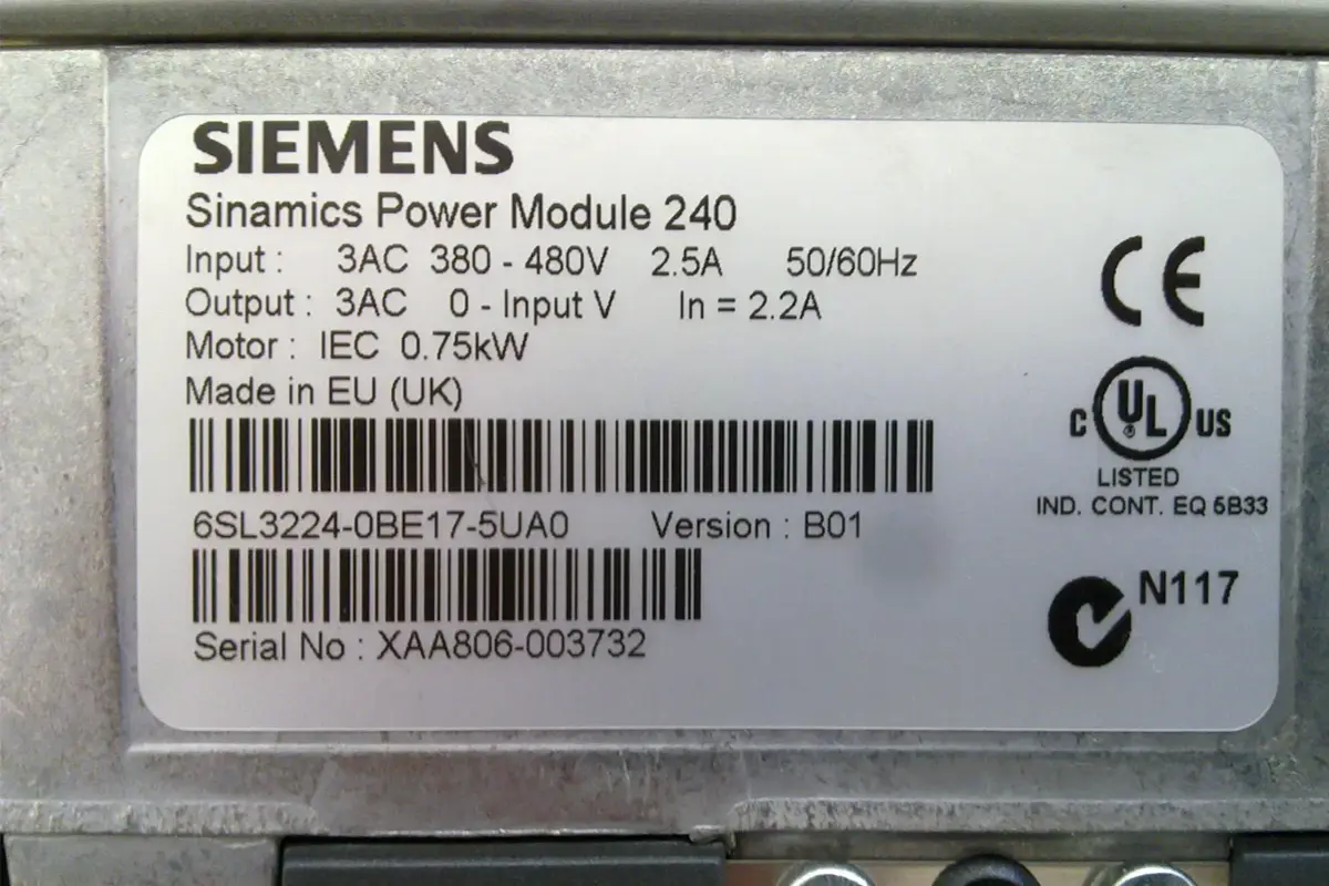 SIEMENS- 6SL3224-0BE17-5UA0