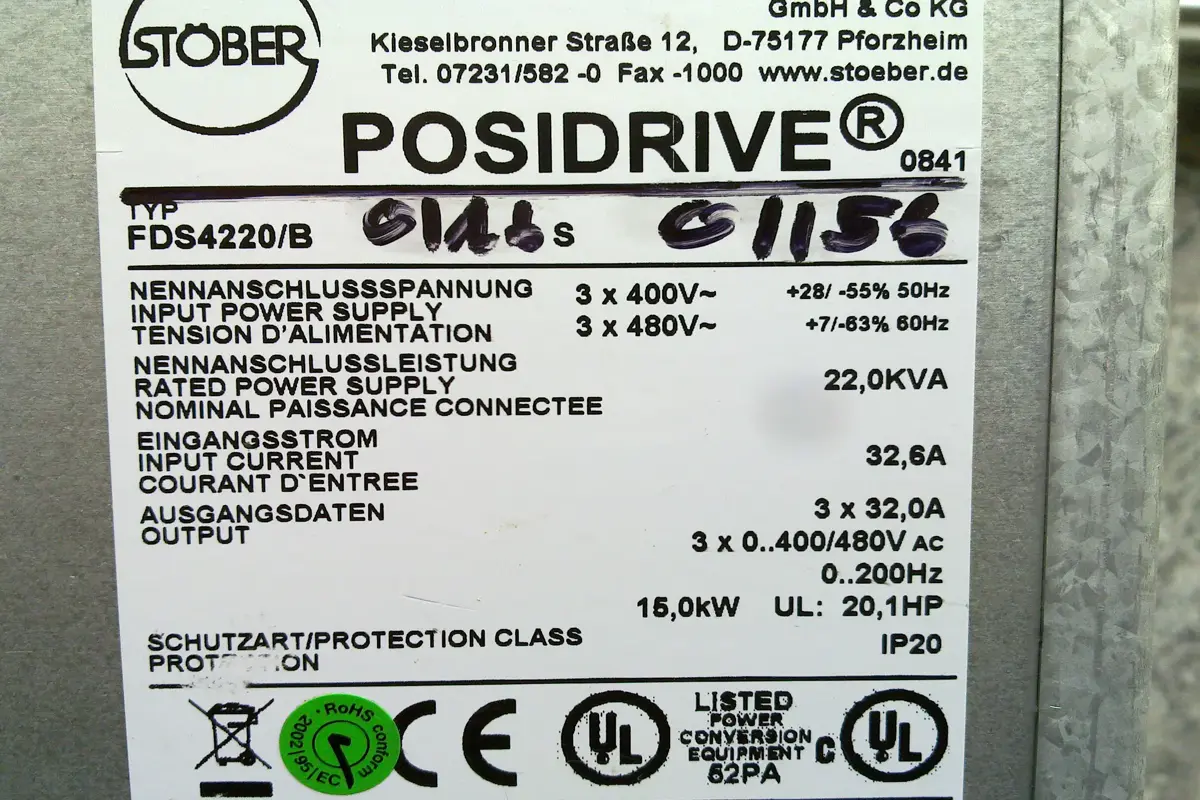 STÖBER- STÖBER POSIDRIVE FDS4220B
