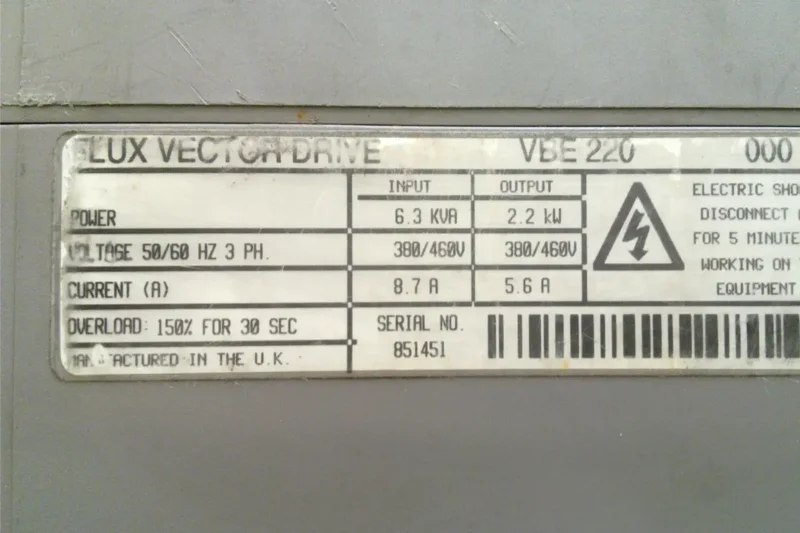 CONTROL TECHNIQUES- VBE 220