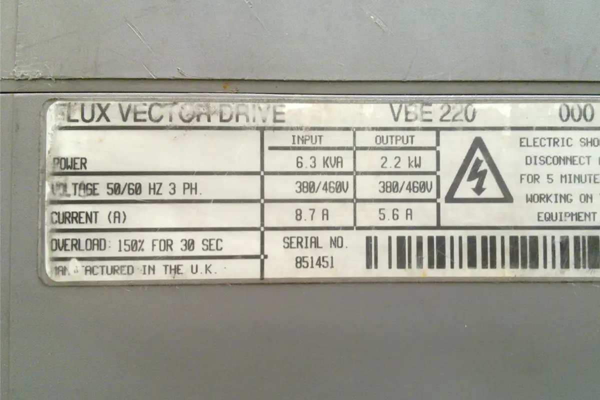 CONTROL TECHNIQUES- VBE 220