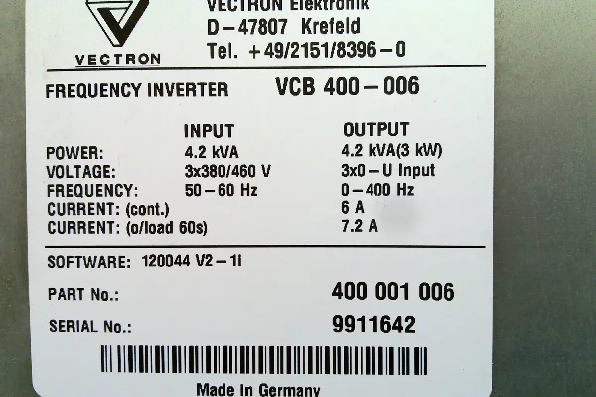 VECTRON- VECTRON VCB400-006