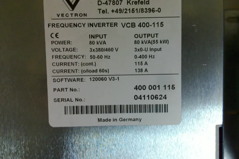 VECTRON- VECTRON VCB400-115