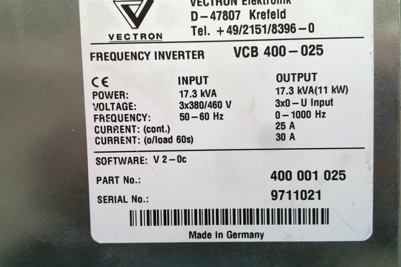 VECTRON- VECTRON VVB400-025