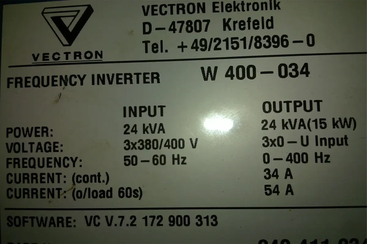 VECTRON- VECTRON W400-034