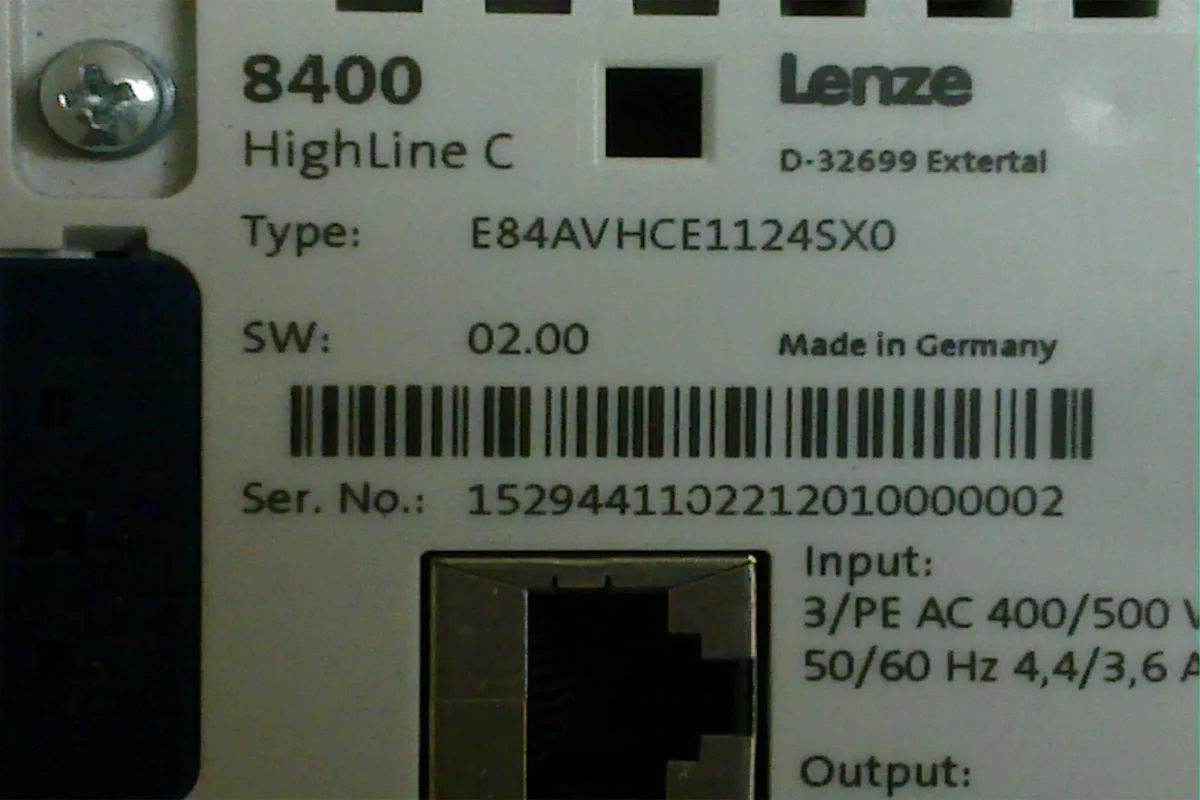 LENZE- LENZE 8400 HIGHLINE C