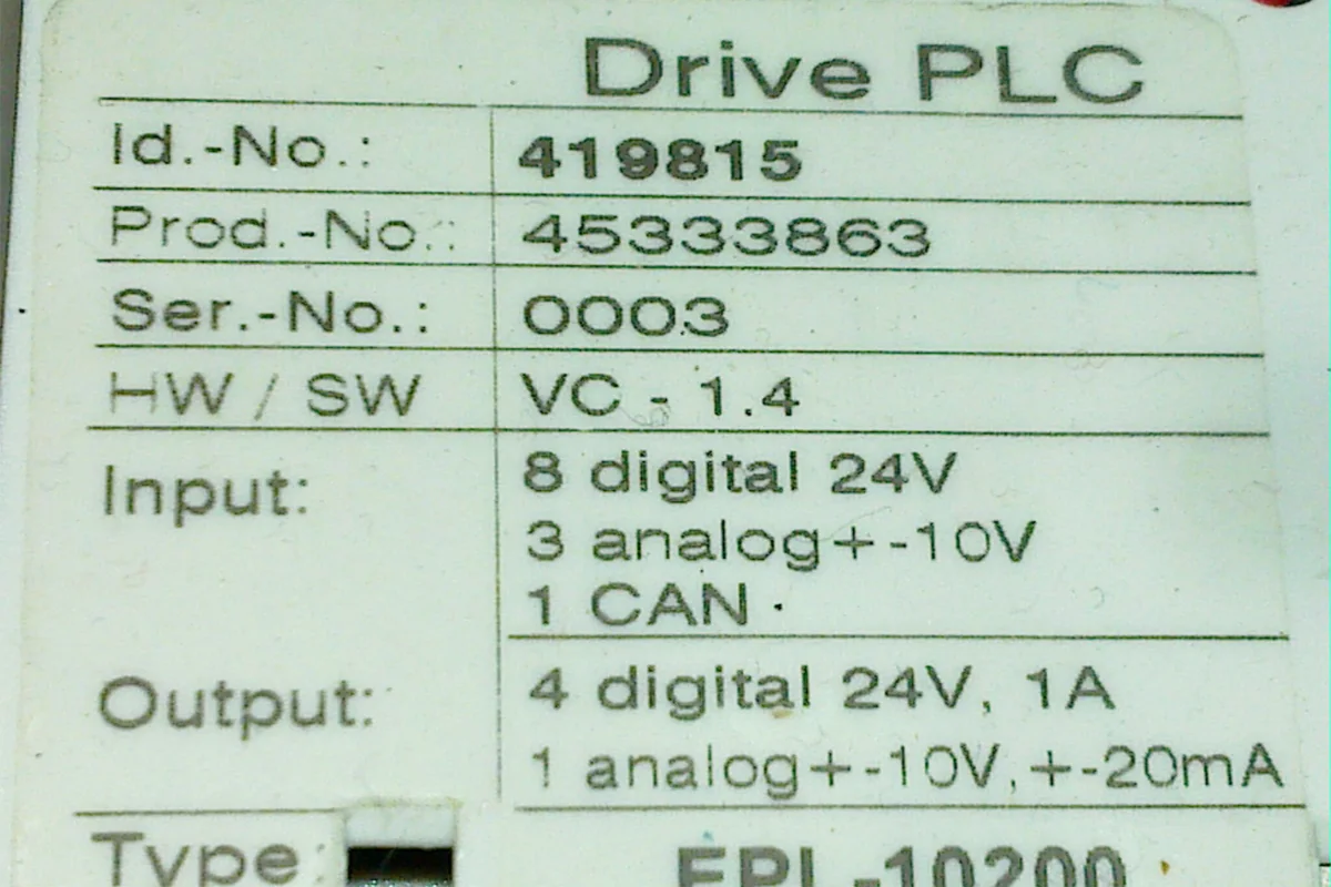 LENZE- DRIVE PLC