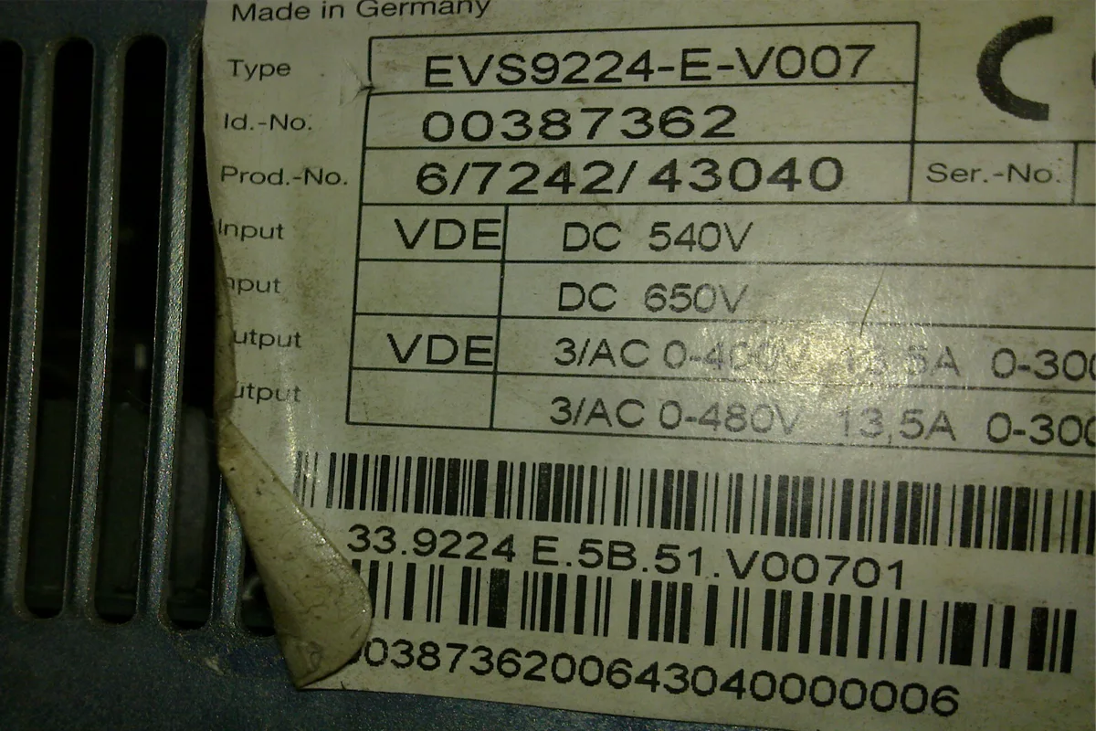 LENZE- EVS9224-E-V007