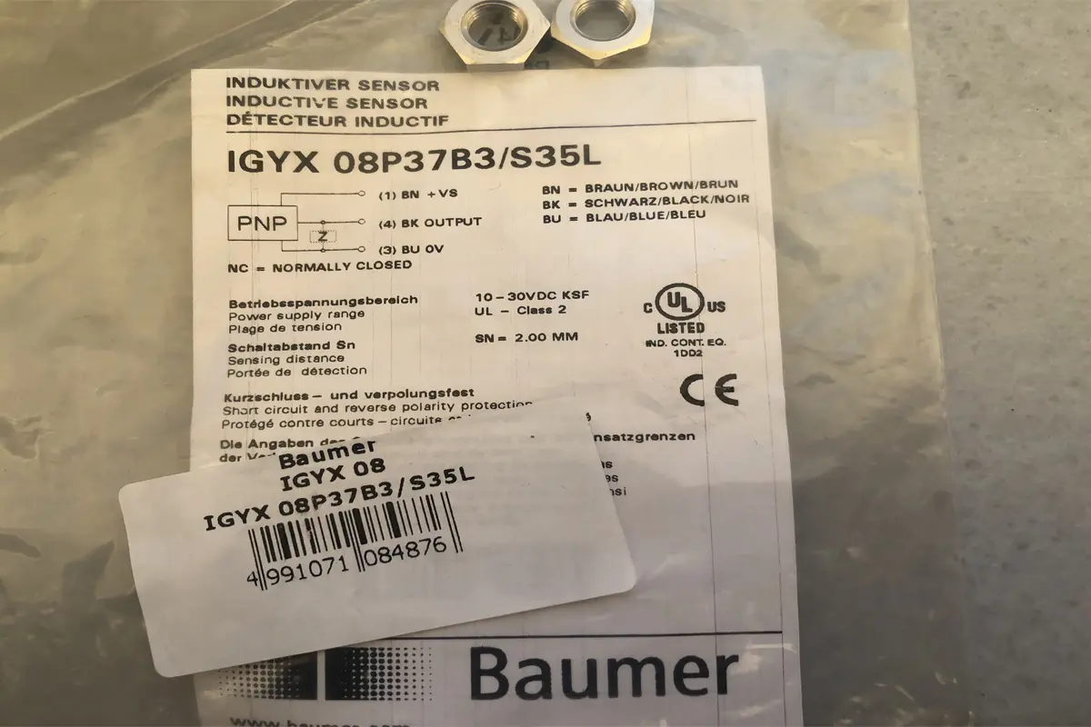 BAUMER IGYX 08P37B3-S35L