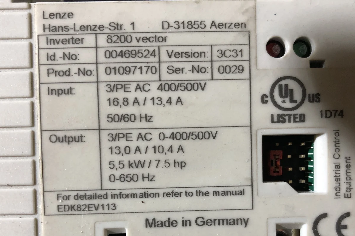 LENZE - E82 - EDK 82EV 113 5kw