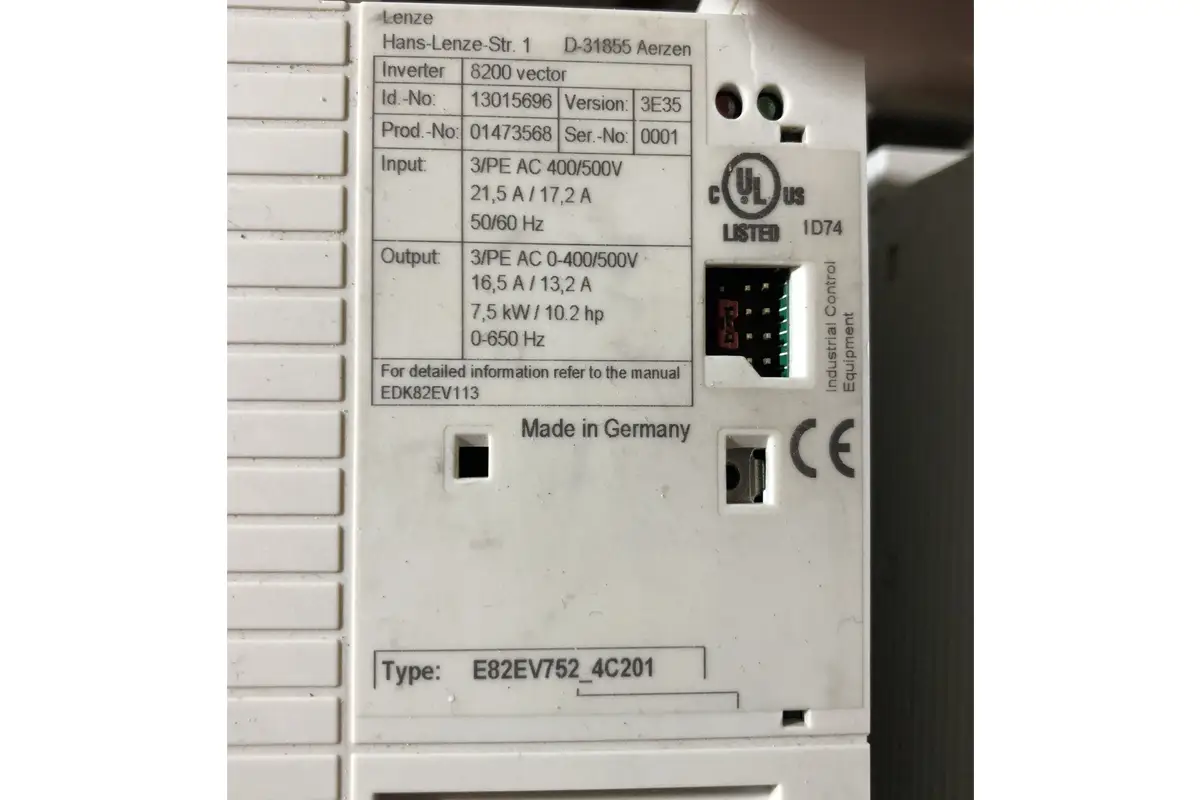LENZE EDK 82 EV113 7.5 Kw