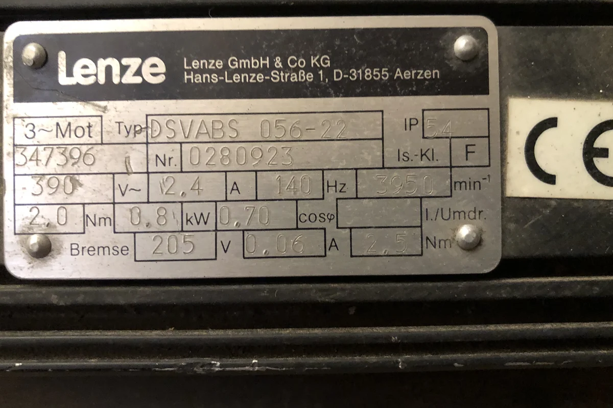 LENZE - SERVOMOTOR - DSVABS-056-22