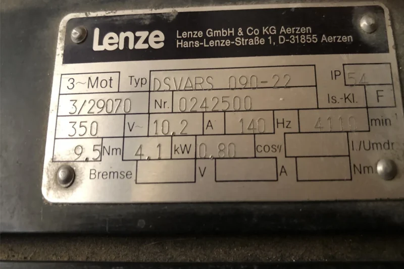 LENZE - SERVOMOTOR - DSVARS-090-22