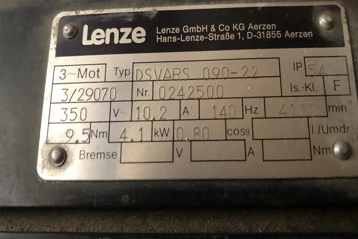 LENZE - SERVOMOTOR - DSVARS-090-22