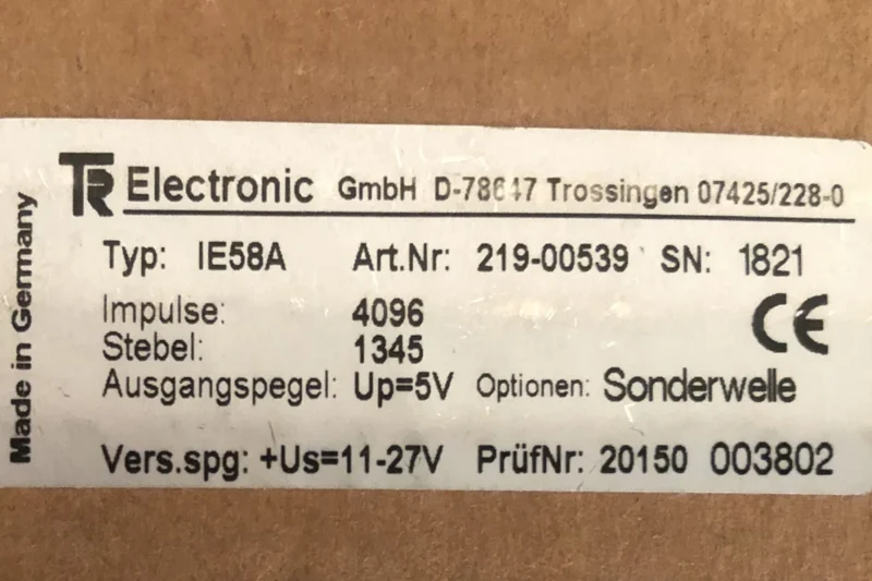 TR ELECTRONIC - 219-00539 1821