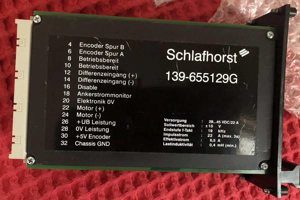 SCHLAFHORST-BİLD 1674