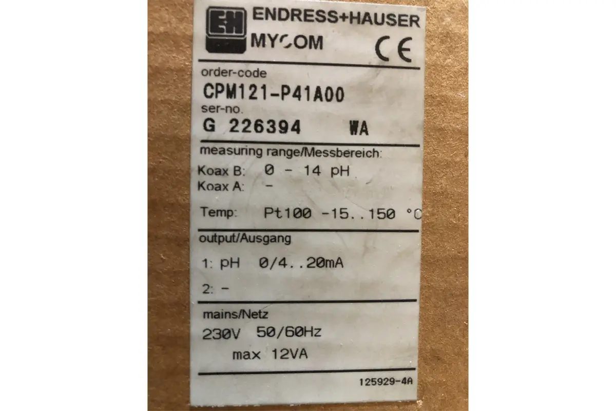 ENDRESS+HAUSER-CPM121-P41A00