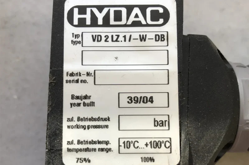 HYDAC-VD2İZ.1-W-DB